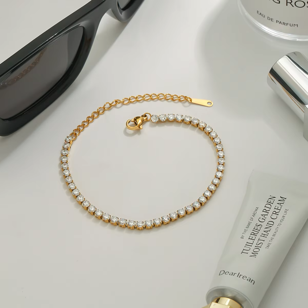 Tennis Bracelet (Gold)
