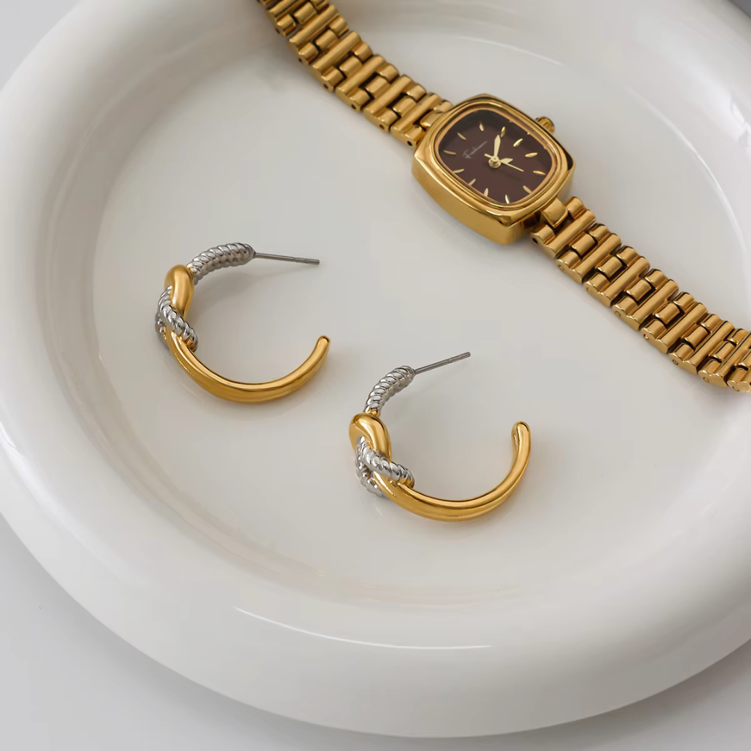Rope Hoop Earrings