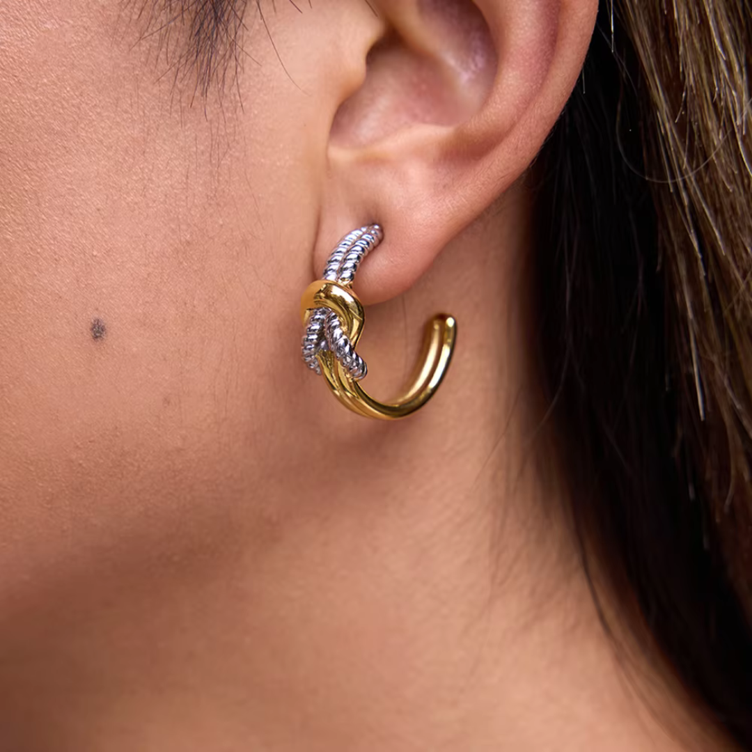 Rope Hoop Earrings