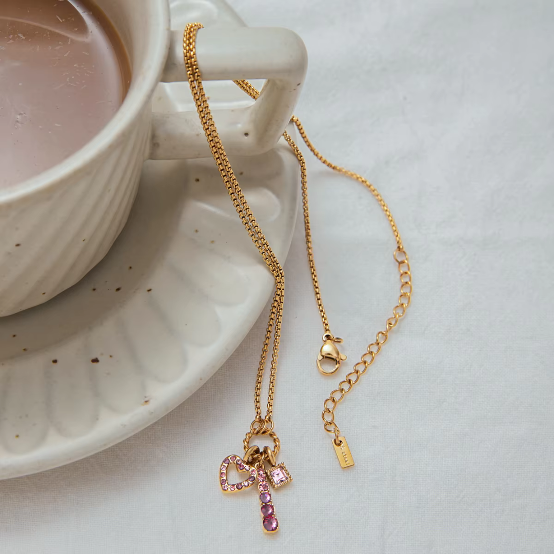 Pink Charm Necklace