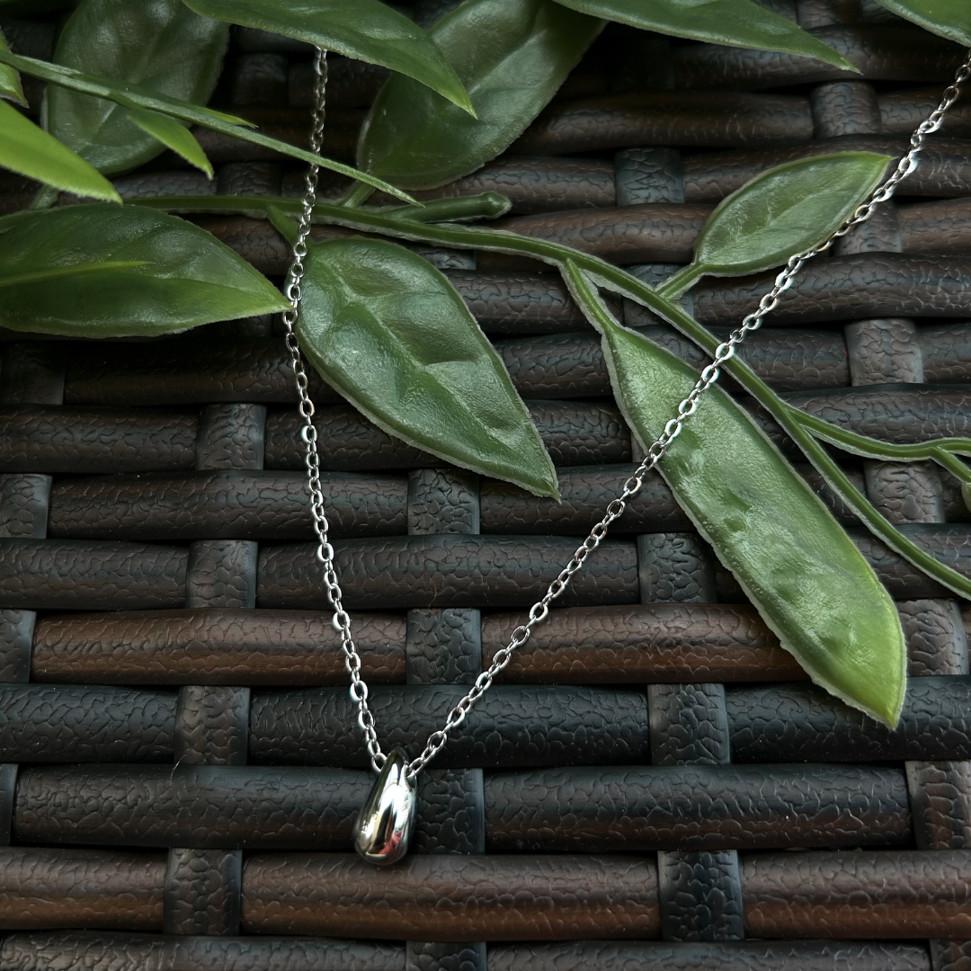 Silver Drop Necklace