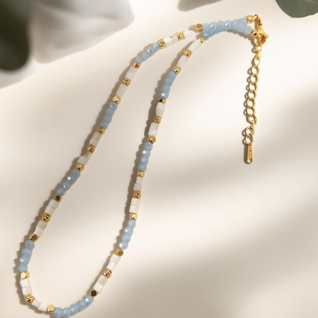 Beaded Crystal Watamu Sea Necklace