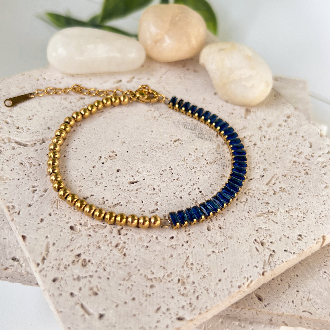 Dark Blue Ball Bracelet