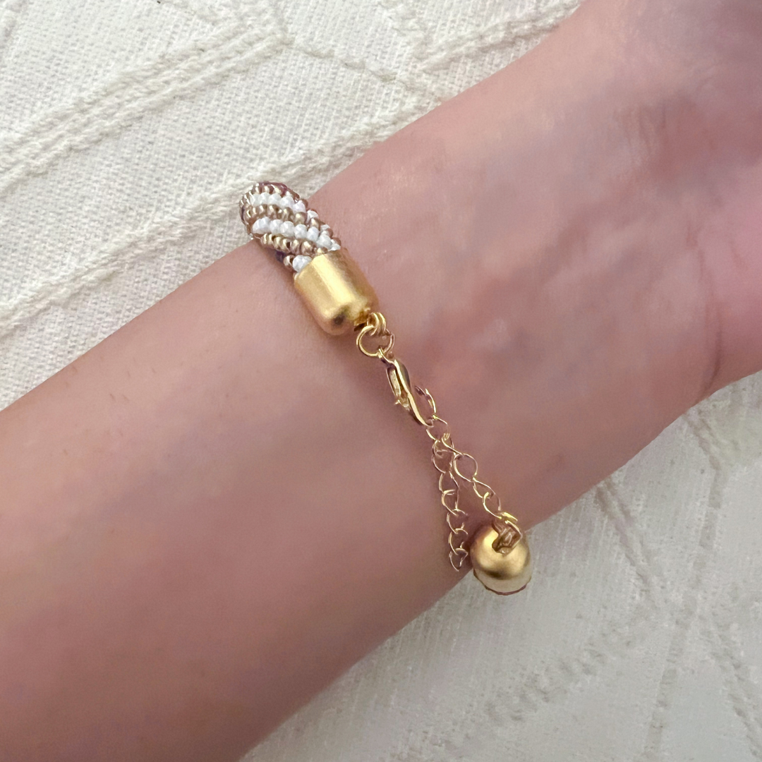 Woven Bracelet Lavender Mini