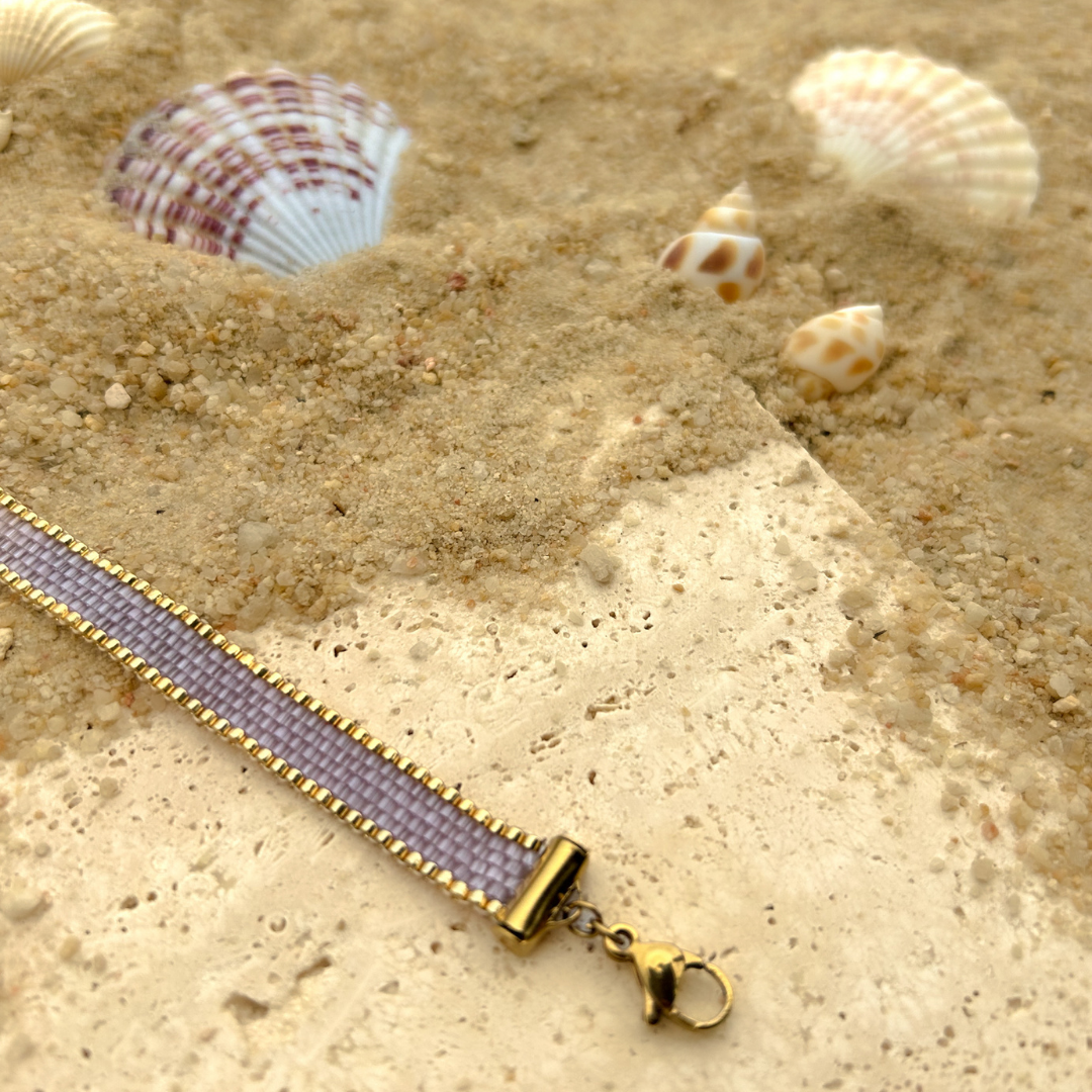 Beaded Bracelet Lilac Serengeti
