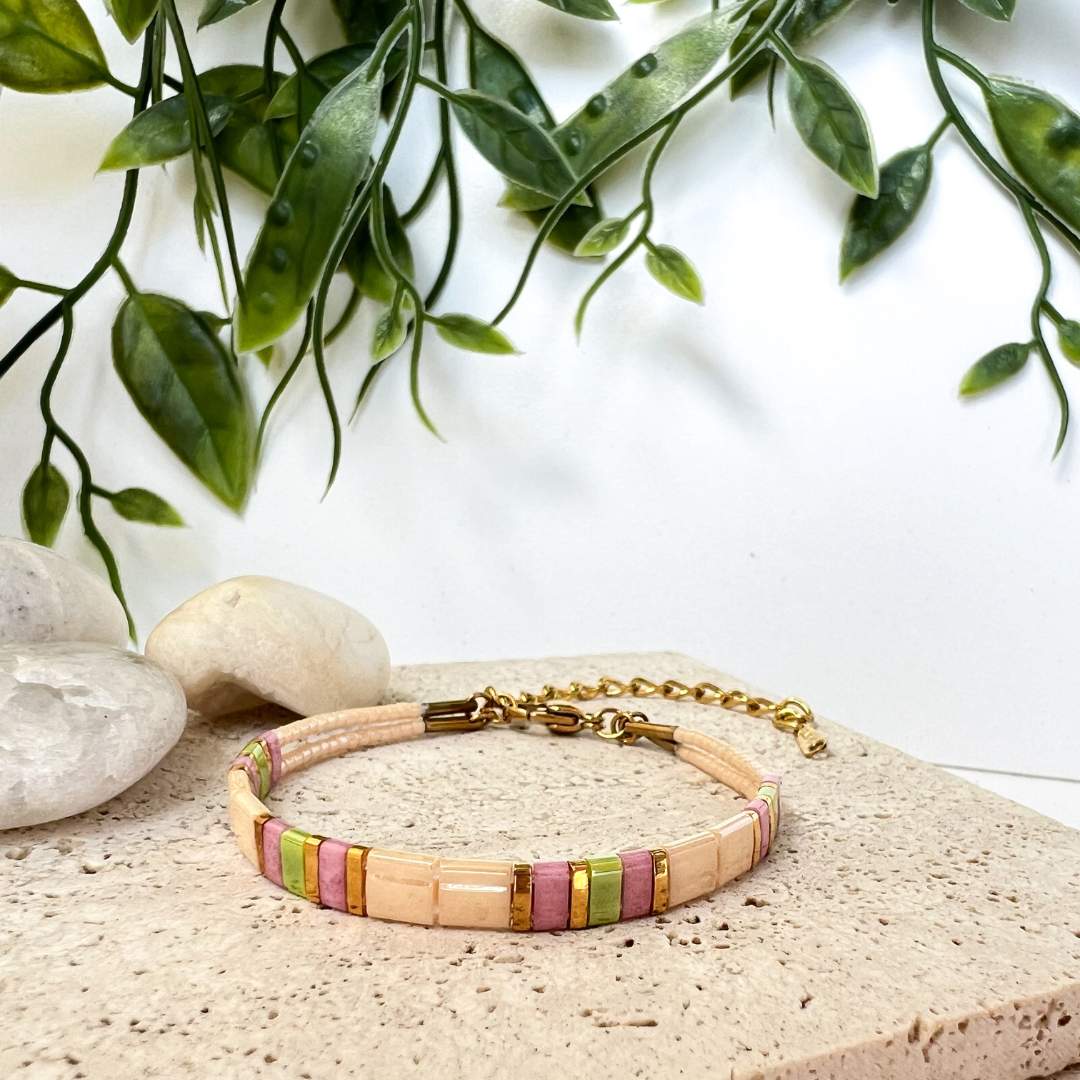 Beaded Bracelet Safari Bloom