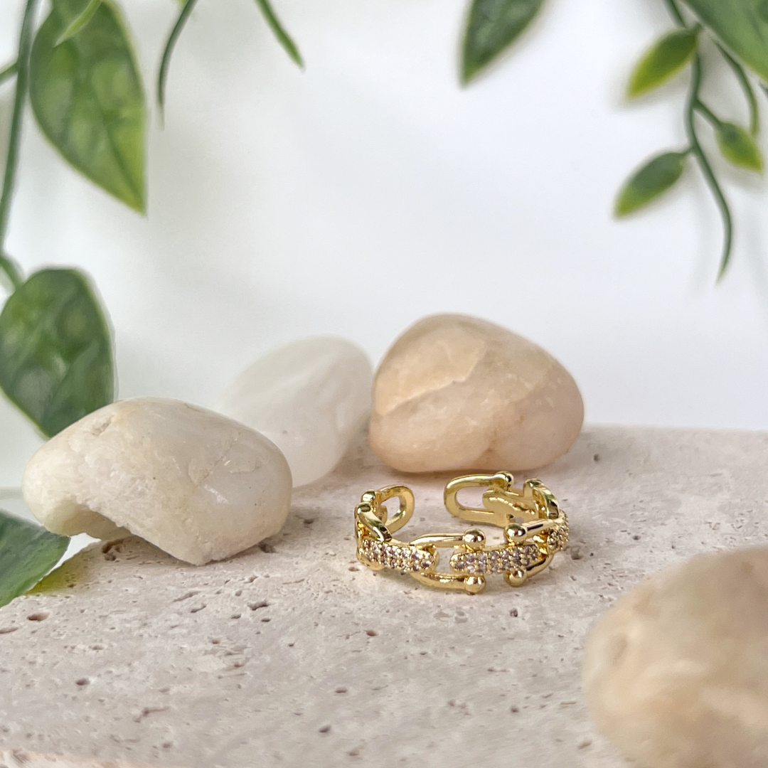 Crystal Chain Ring