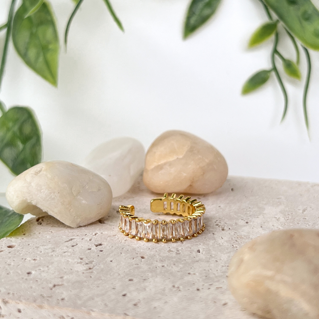 White Crystal Ring