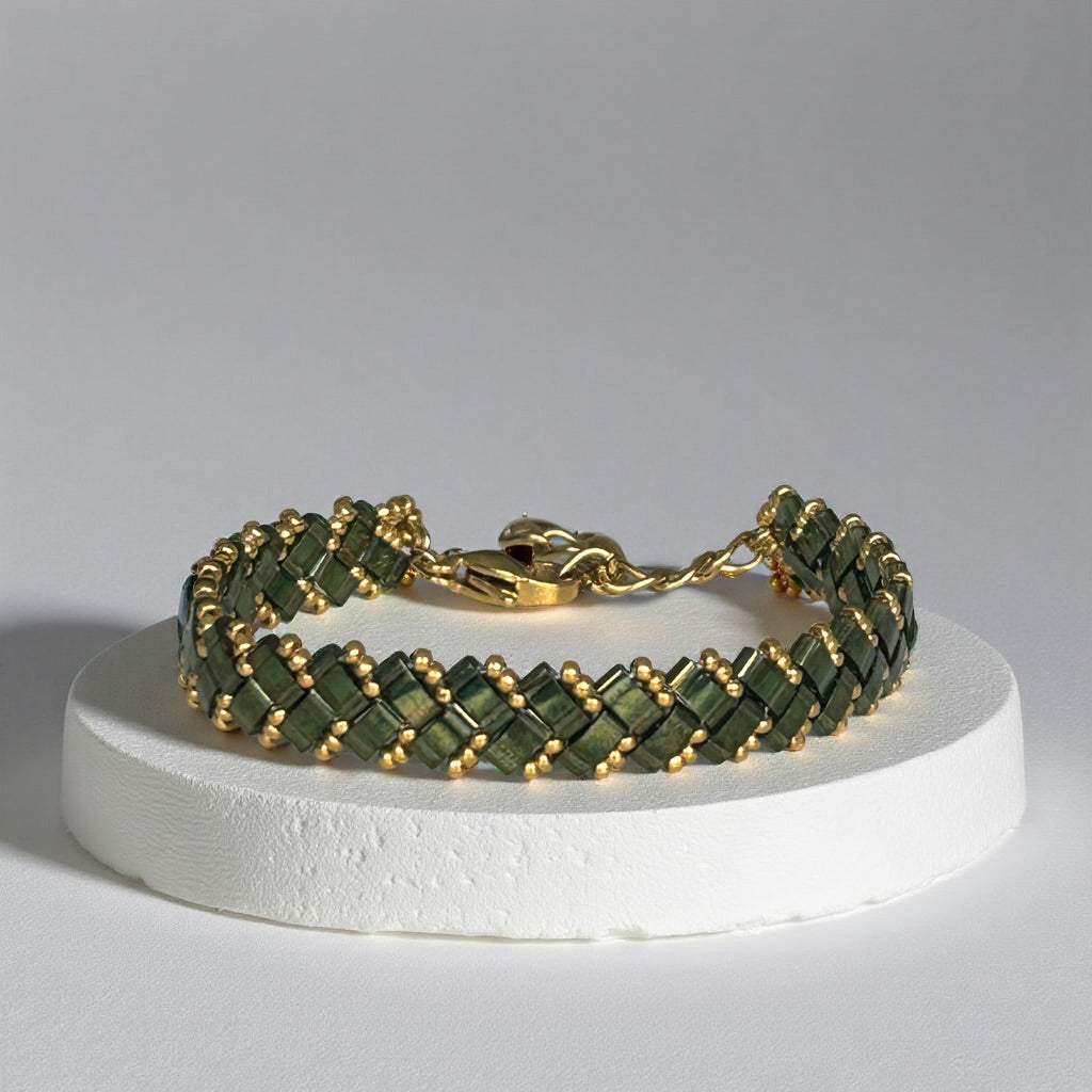 Beaded Bracelet Emerald Mara