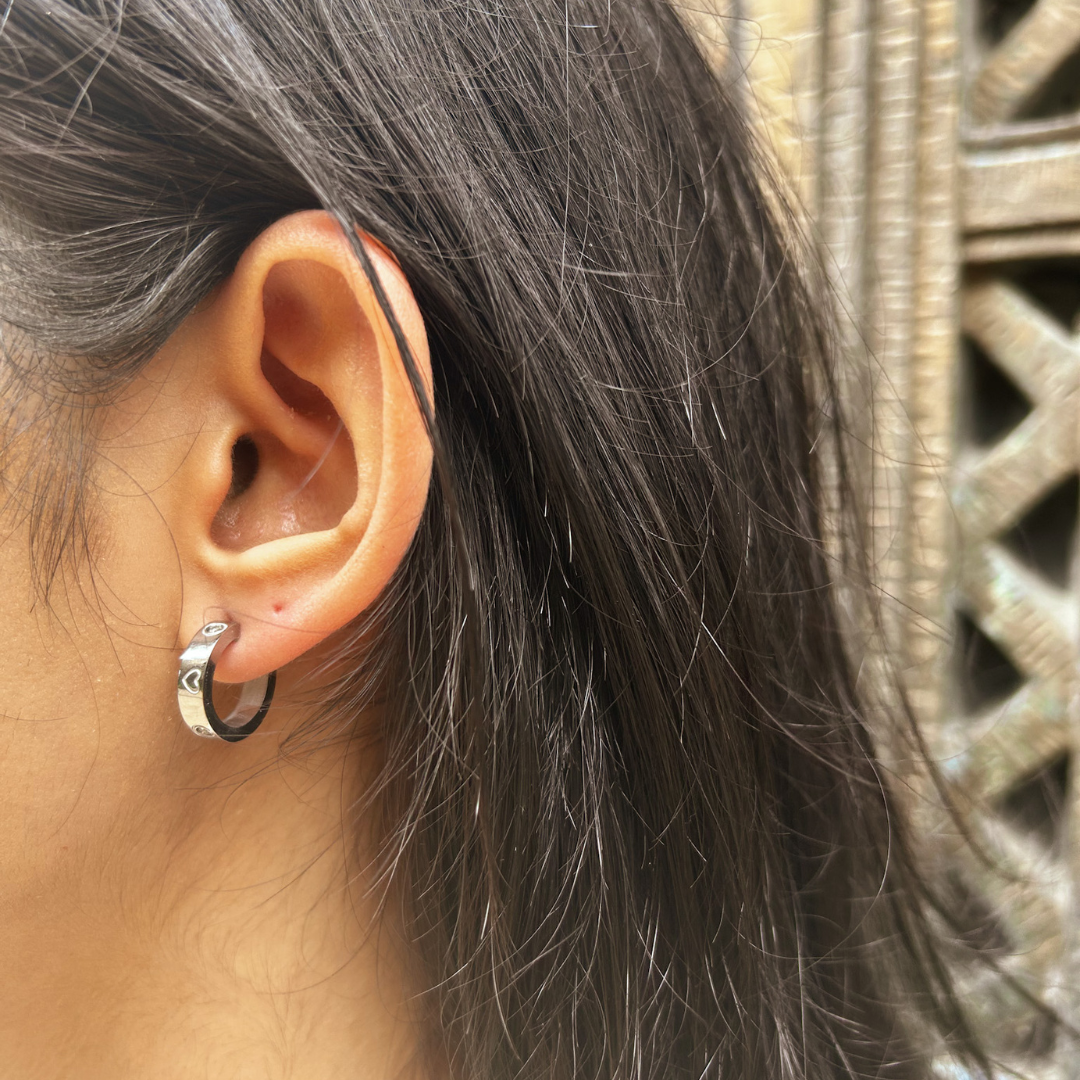 Silver Mini Hoop Earrings