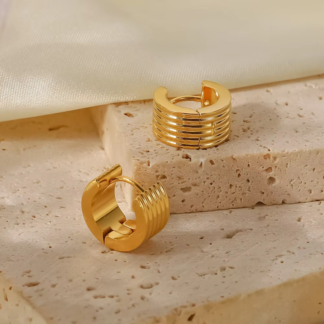 Gold Huggie Earrings