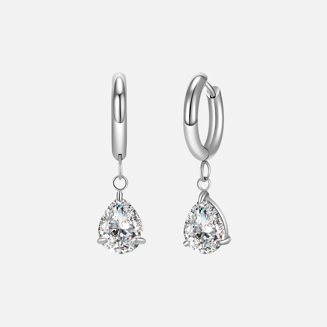 Silver Crystal Earrings