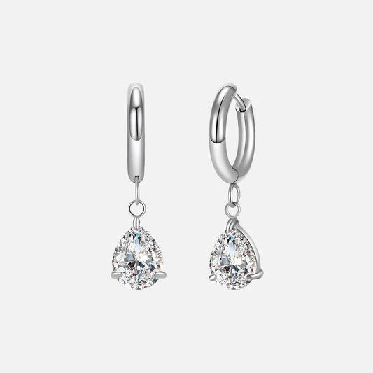 Silver Crystal Earrings