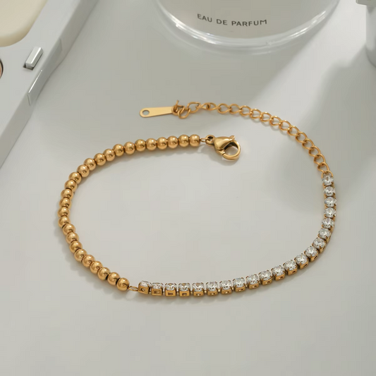 Tennis Ball Bracelet (Gold)