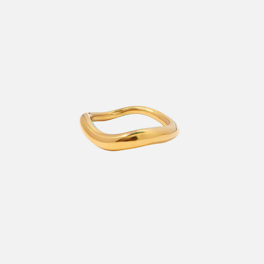Gold Wavy Ring