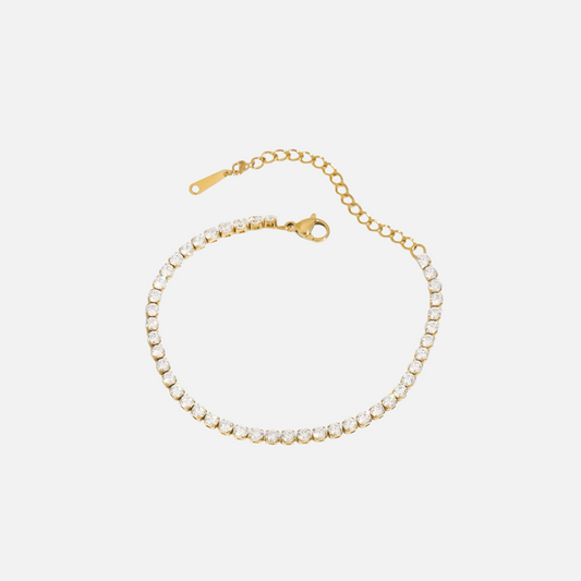 Tennis Bracelet (Gold)