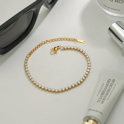 Tennis Bracelet (Gold)