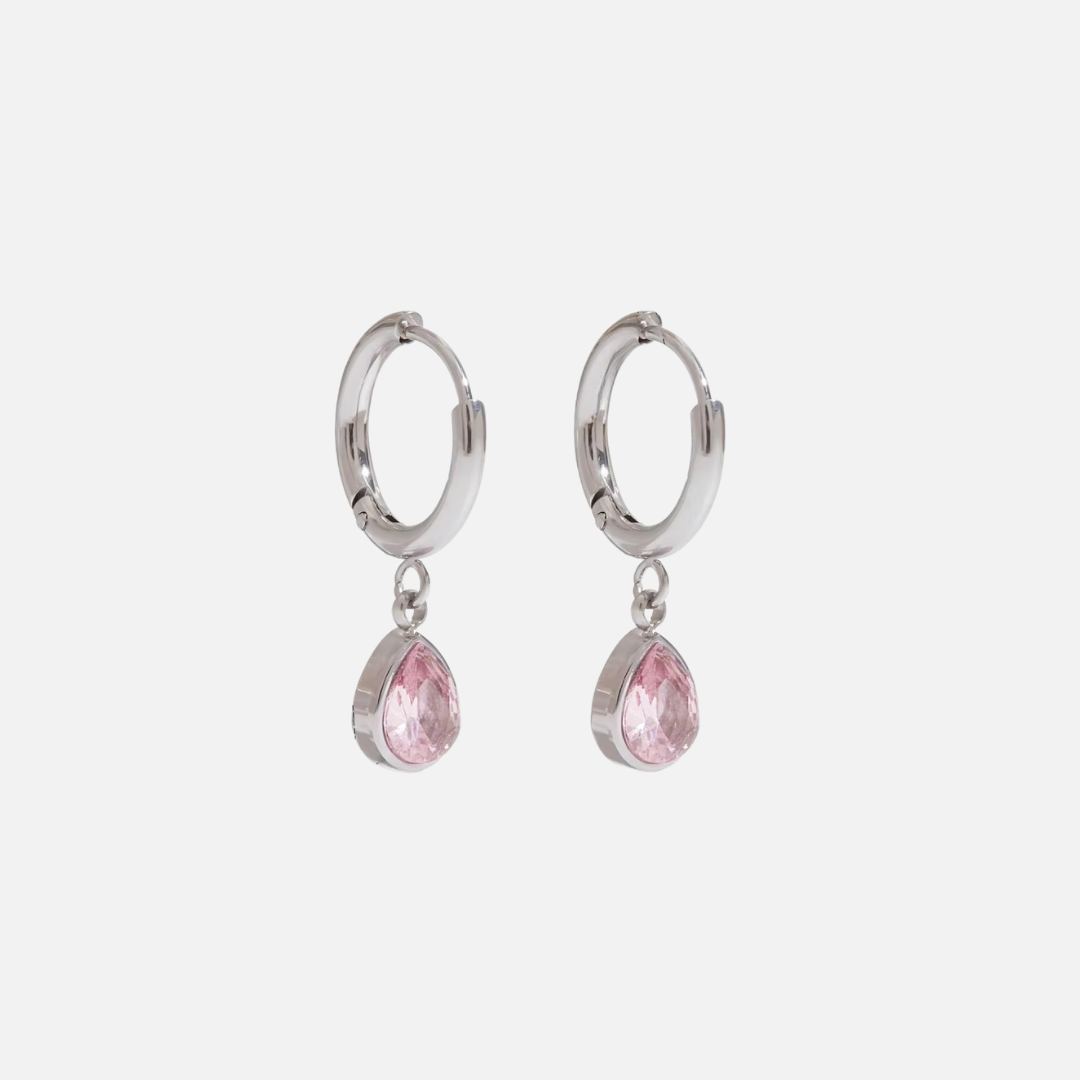 Pink Drop Earrings