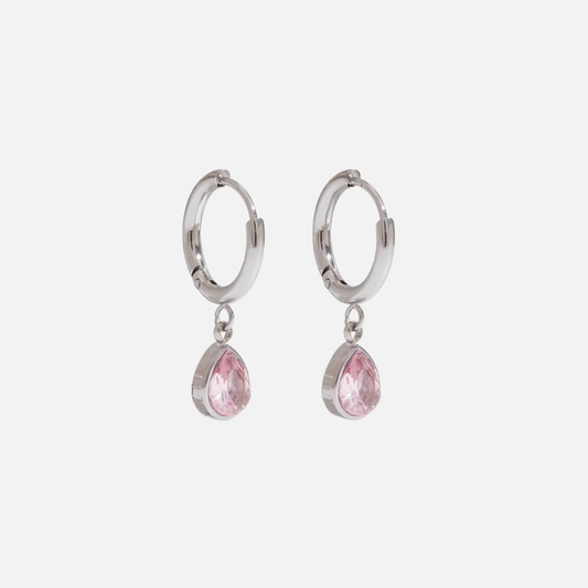 Pink Drop Earrings