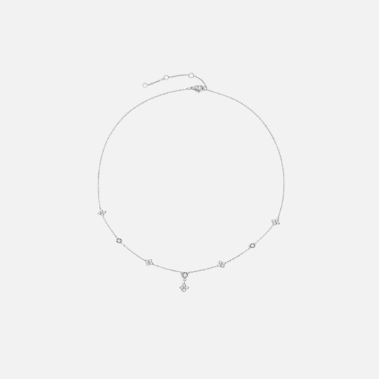 Clover Necklace Silver