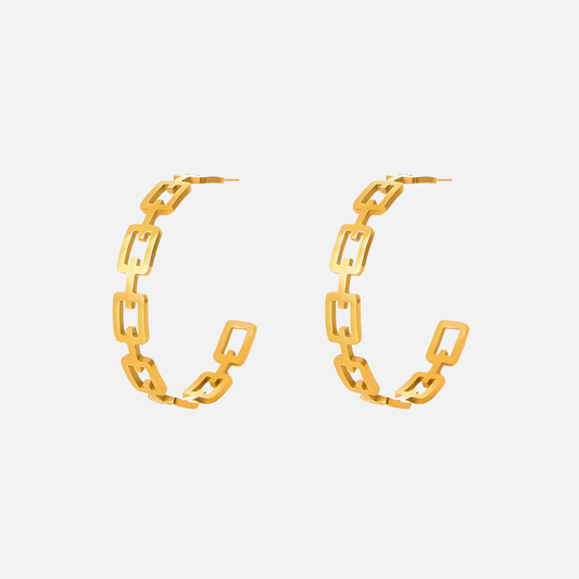 Link Hoop Earrings