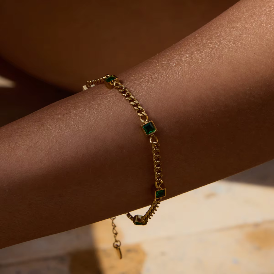 Emerald Link Bracelet