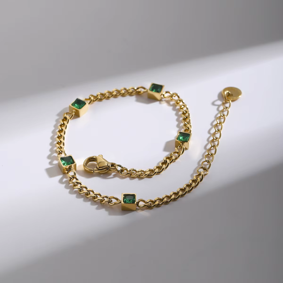 Emerald Link Bracelet