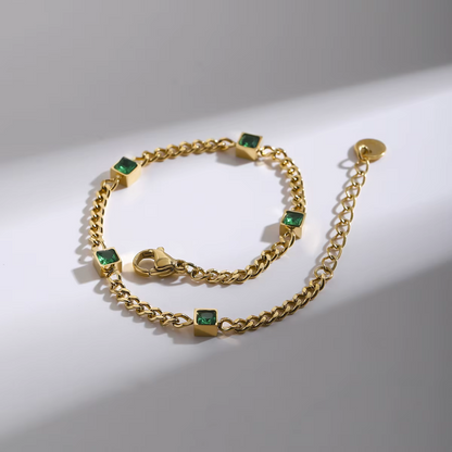Emerald Link Bracelet