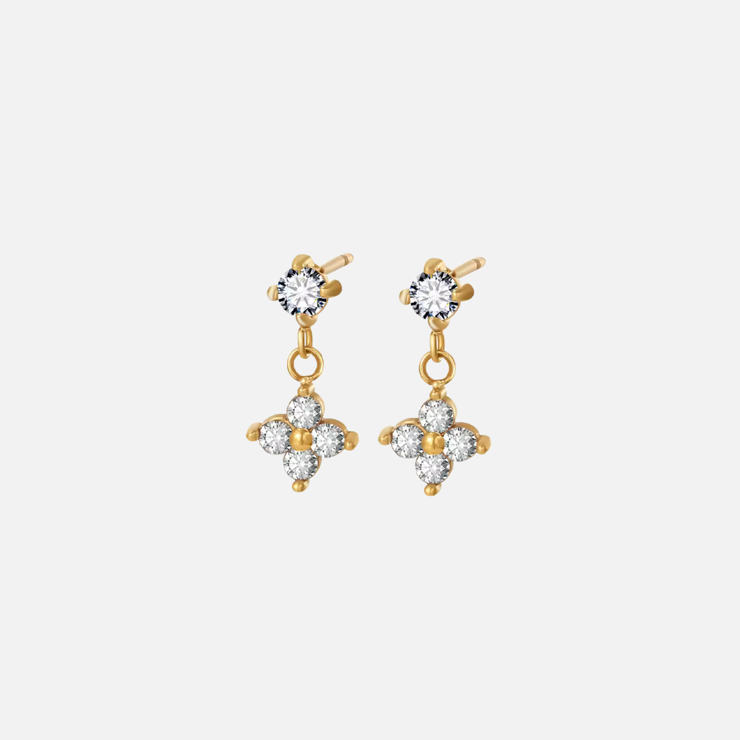 Clover Earrings Gold