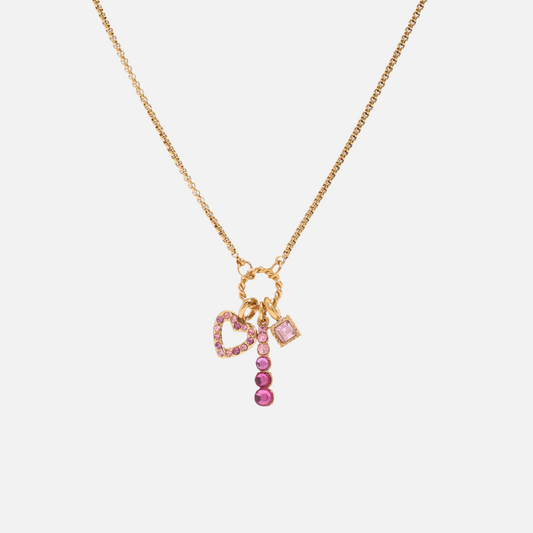 Pink Charm Necklace