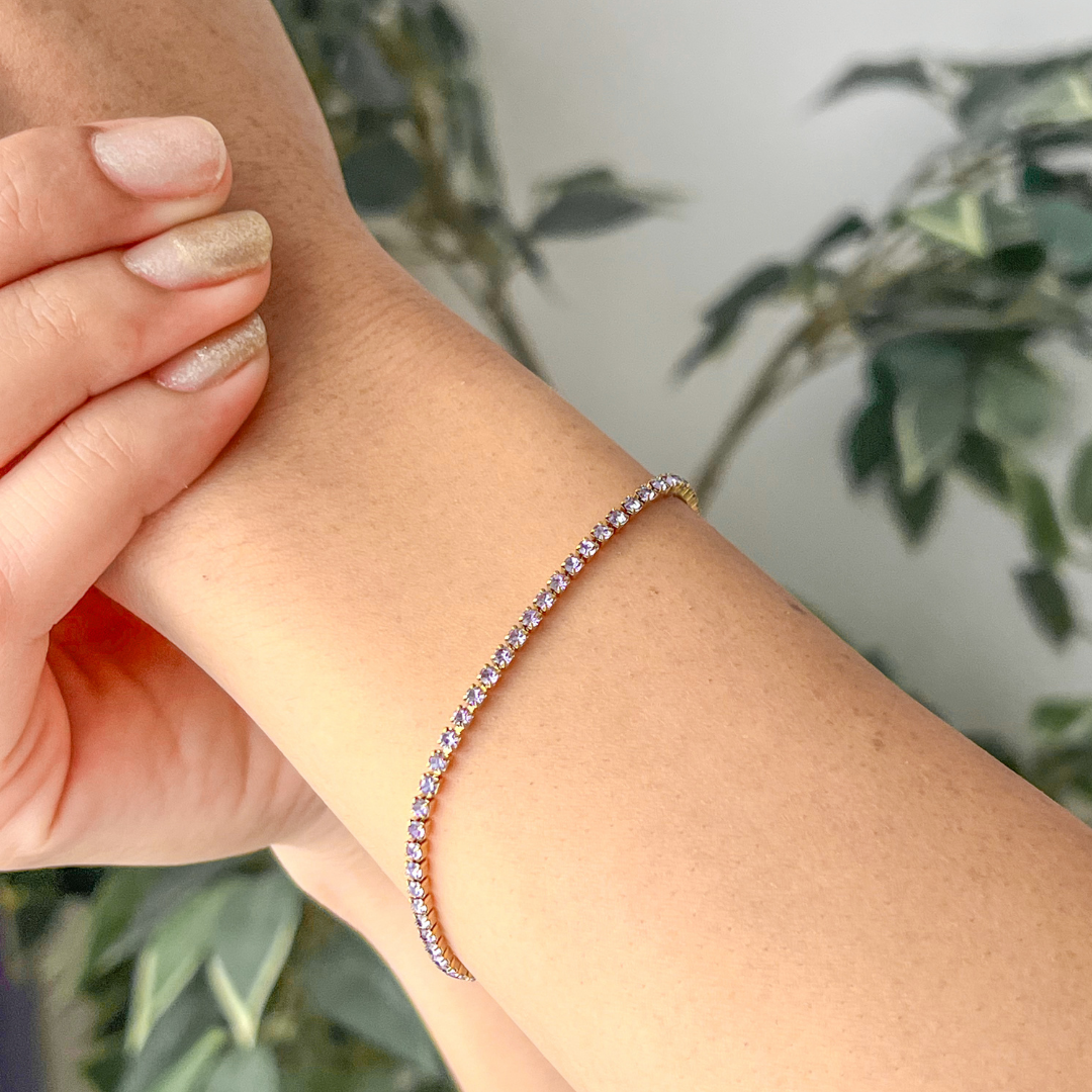 Lavender Tennis Bracelet