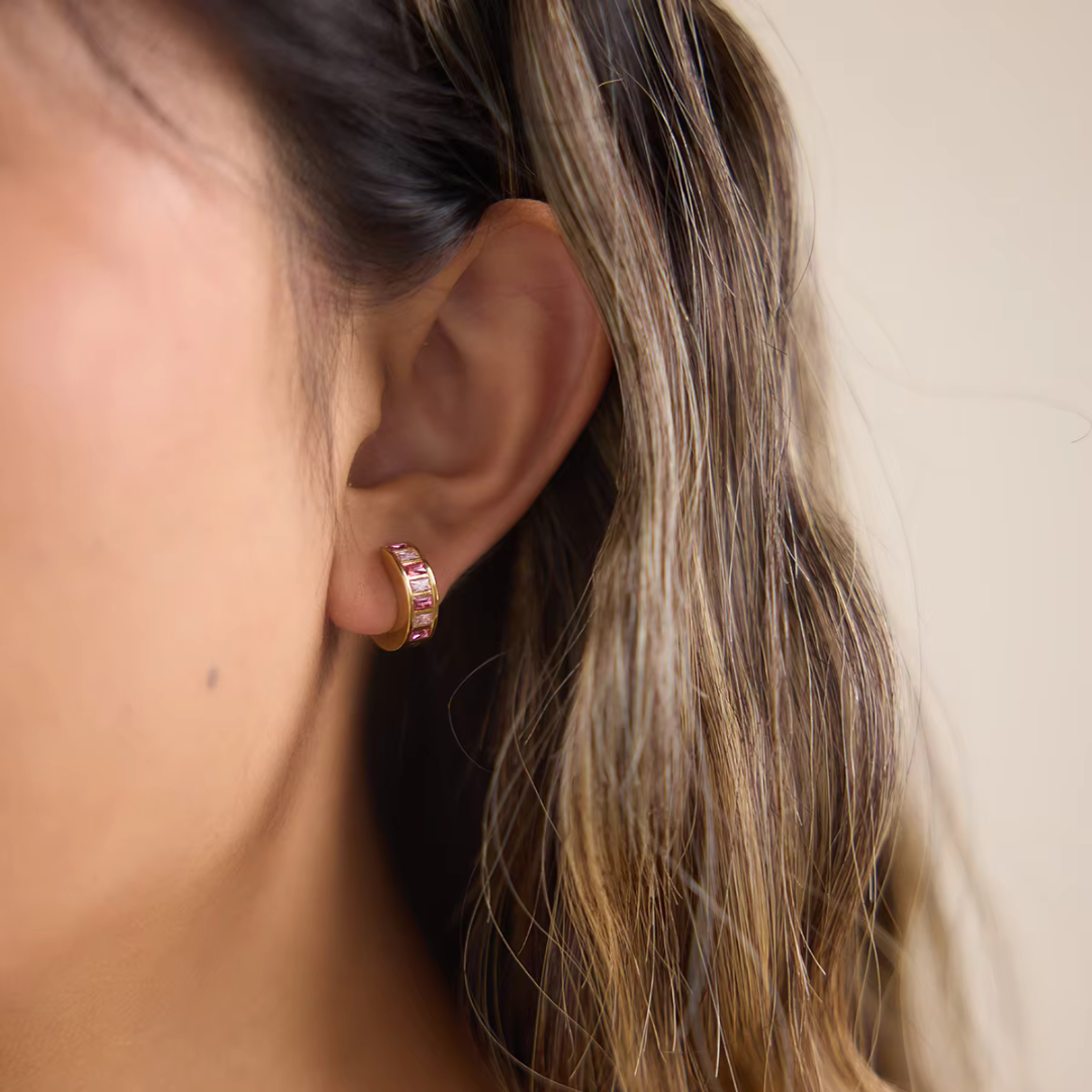 Sol Mini Pink Earrings