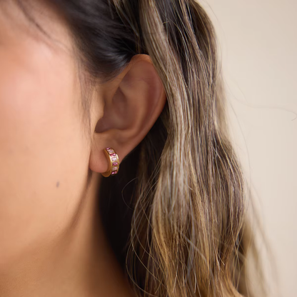 Sol Mini Pink Earrings