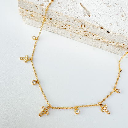 Multiple Cross Necklace