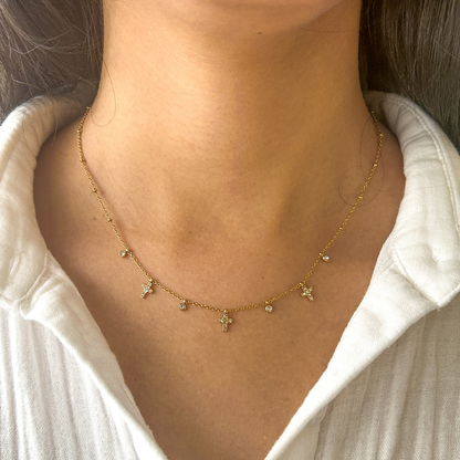 Multiple Cross Necklace