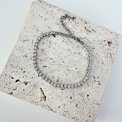 Tennis Bracelet (Silver)