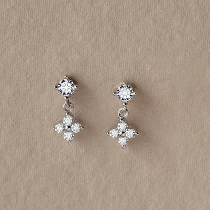 Clover Earrings Silver