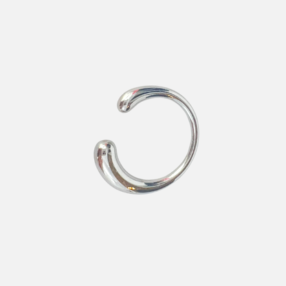 Silver Water Drop Band Ring