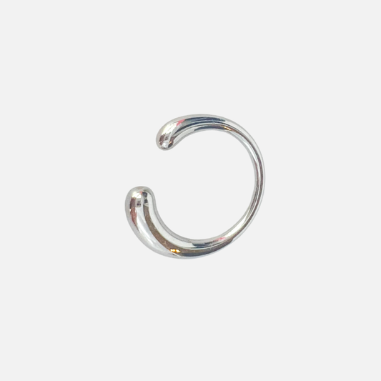 Silver Water Drop Band Ring