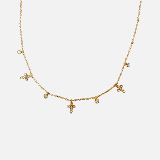 Multiple Cross Necklace