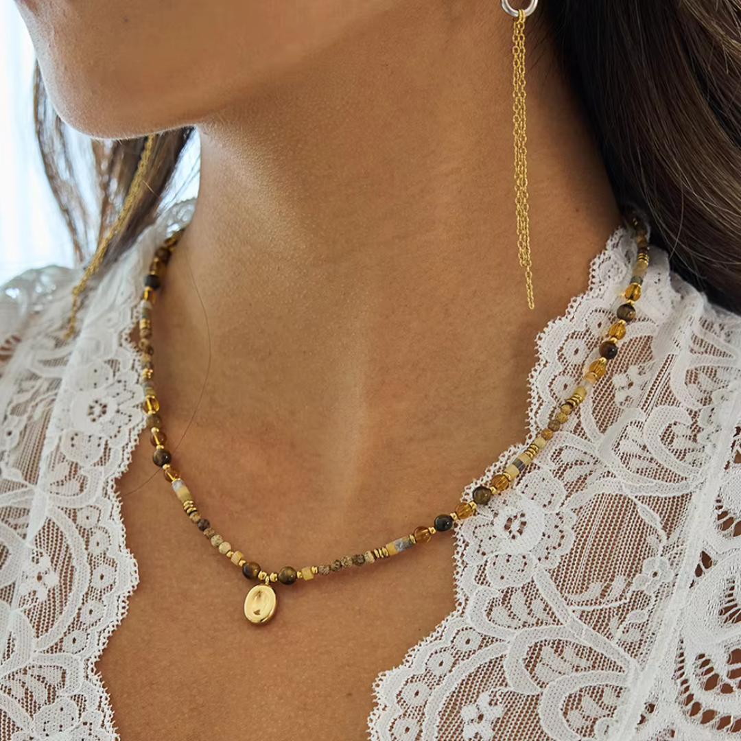 Beaded Ember Mara Necklace