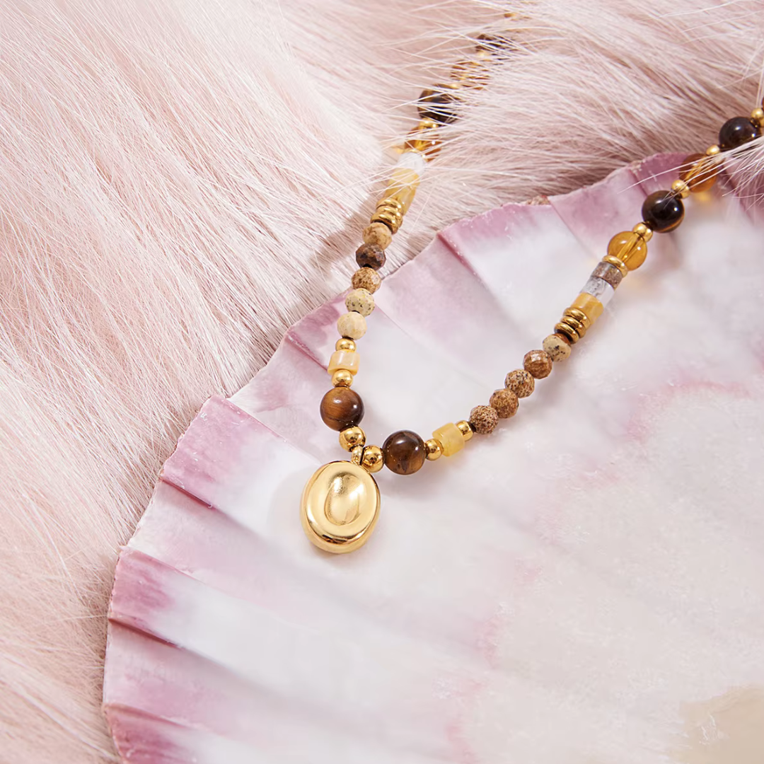 Beaded Ember Mara Necklace