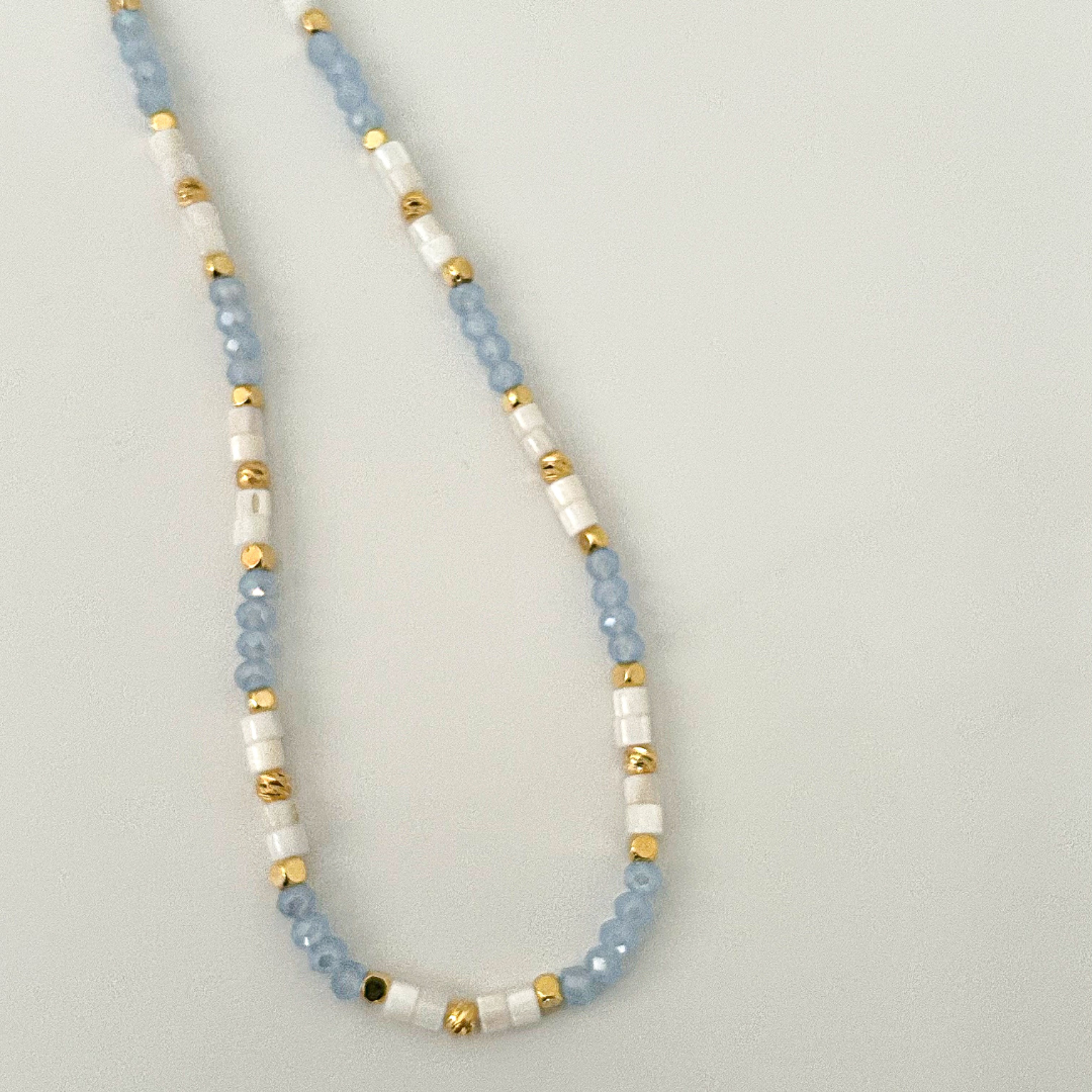 Beaded Crystal Watamu Sea Necklace