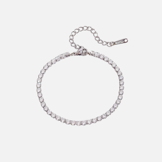Tennis Bracelet (Silver)