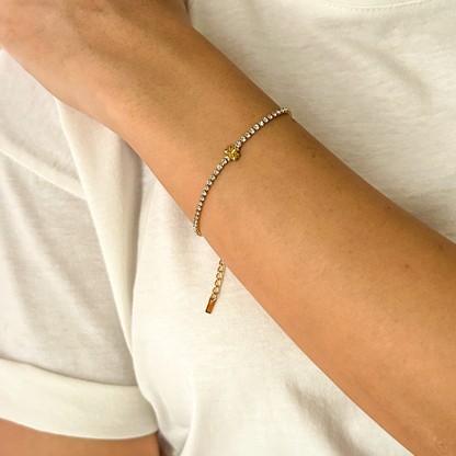 Clover Tennis Bracelet