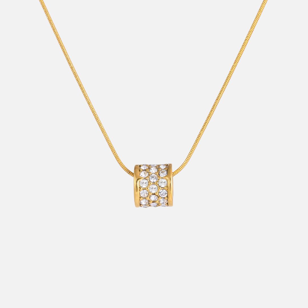 Crystal Barrel Necklace