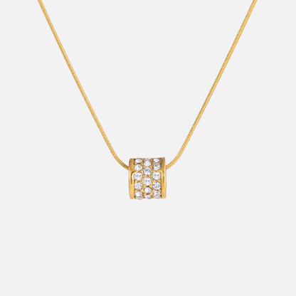 Crystal Barrel Necklace