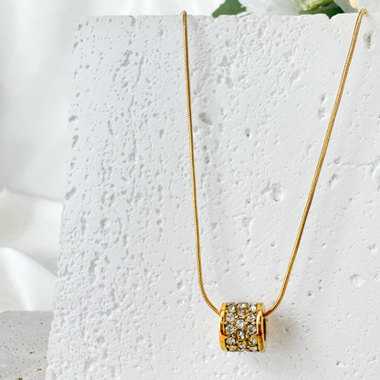 Crystal Barrel Necklace