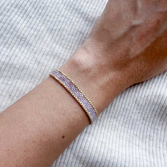 Beaded Bracelet Lilac Serengeti
