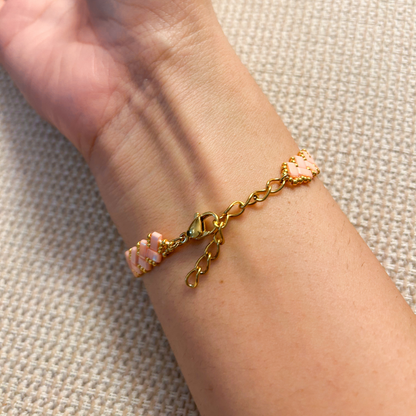 Beaded Bracelet Pink Oasis
